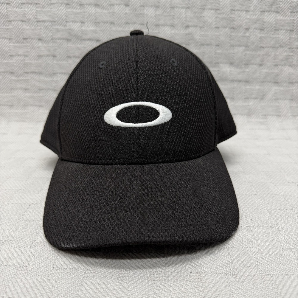 Oakley Hat Cap Strap Back Mens One‎ Size Black Polyester Breathable Adjustable